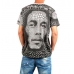 T-shirt uomo Bob Marley - Celeste